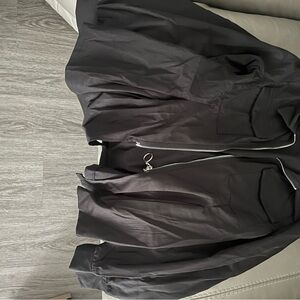 Shein Flap Pocket Zip Up Coat